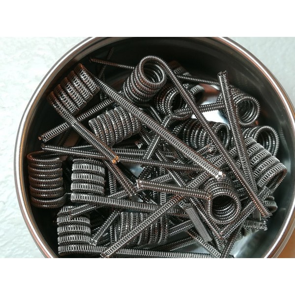 Staggered Fused Clapton Handmade Coils